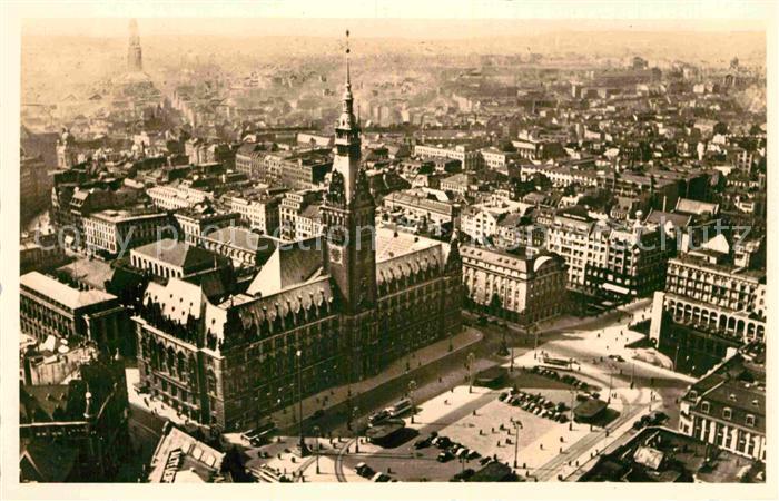 HAMBURG  CITY Fliegeraufnahme Rathaus mit A.H.-Platz