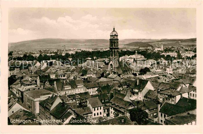 Goettingen Niedersachsen Fliegeraufnahme mit Jakobikirche