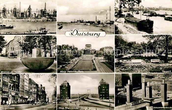 Duisburg Ruhr Rhein Koenigsallee Huettenwerk Rheinhausen Schwanentorbruecken
