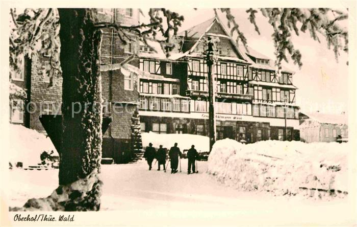 Oberhof Thueringen Ortspartie im Winter