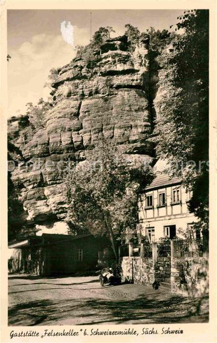 Schweizermuehle Saechsische Schweiz Restaurant Felsenkeller