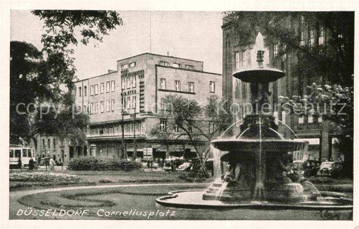 DuessELDORF CITY Corneliusplatz Brunnen