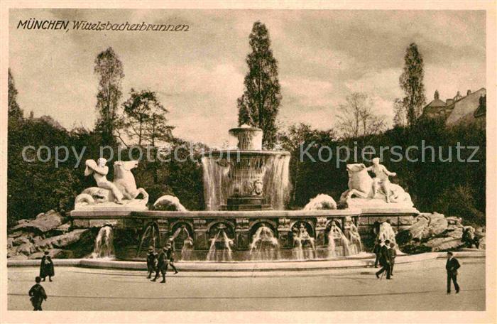 Muenchen Bayern Wittelsbacher Brunnen