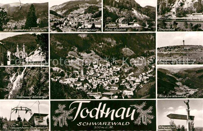 Todtnau Haenhorn Hotel-Waldeck Strandbad Feldberg Wiesental Waserfall Friedrichs