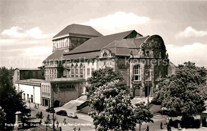 Freiburg Breisgau Stadt-Theater und Kurbel-Lichtspiele