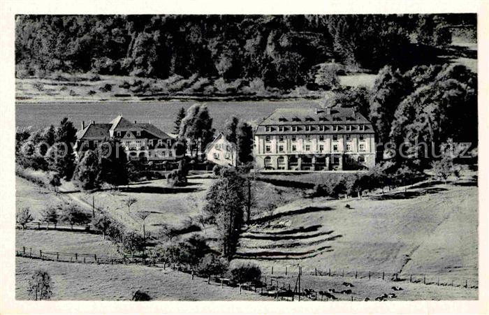 Bad Orb Fliegeraufnahme Sanatorium Kueppelsmuehle mit Annenhof