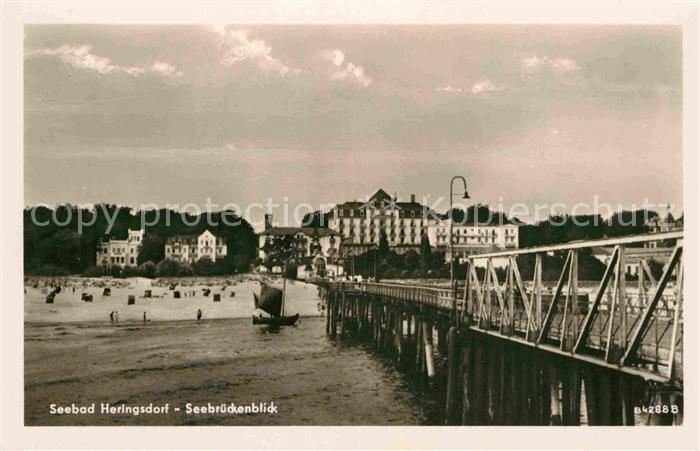 Heringsdorf Ostseebad Usedom Seebrueckenblick Strand