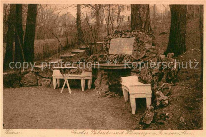 Weimar Thueringen Goethes Ruhesitz