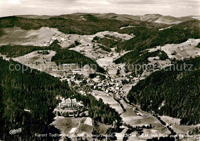 Todtmoos Schwarzwald BW mit Feldberg Fliegeraufnahme