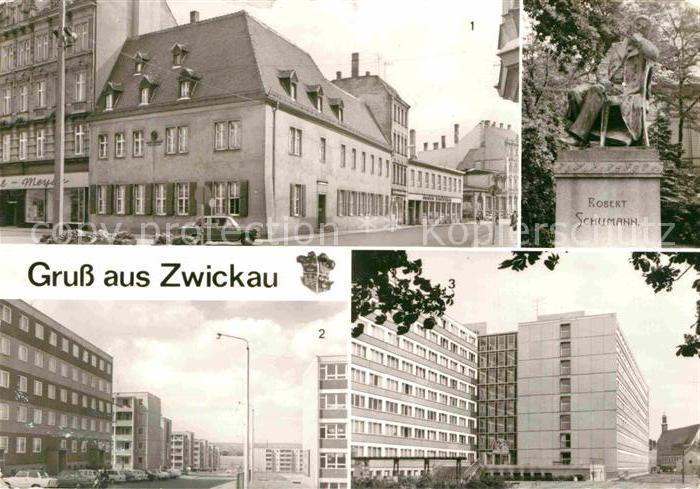 Zwickau Sachsen Schuhmann Haus Neubaugebiet Zwickau Planitz Studenten-Internat