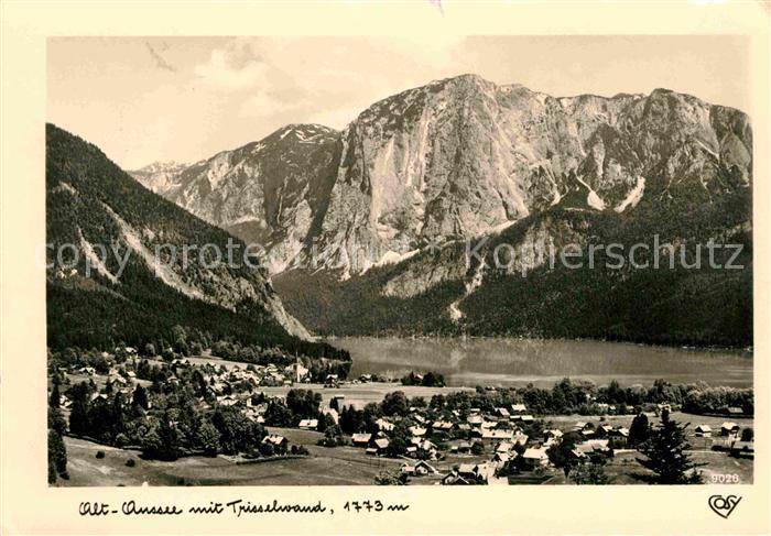 Aussee Steiermark Bad Fliegeraufnahme mit Trisselwand