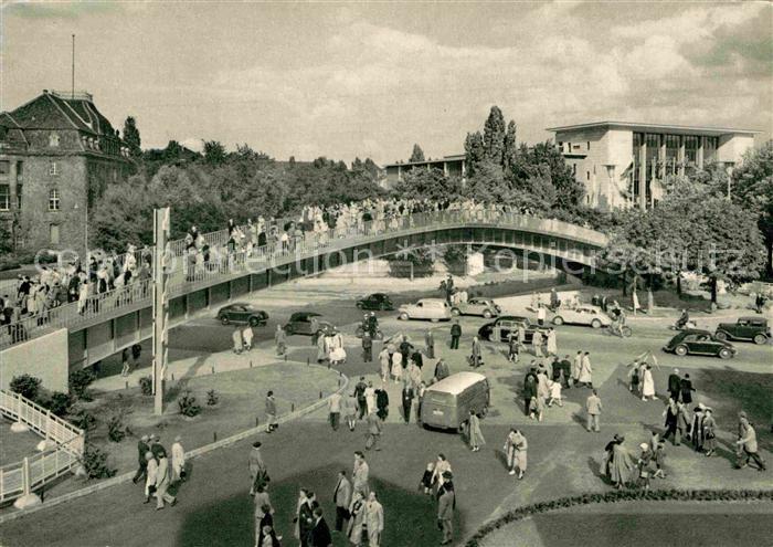 DuessELDORF  CITY Aluminium-Bruecke und Europa-Halle