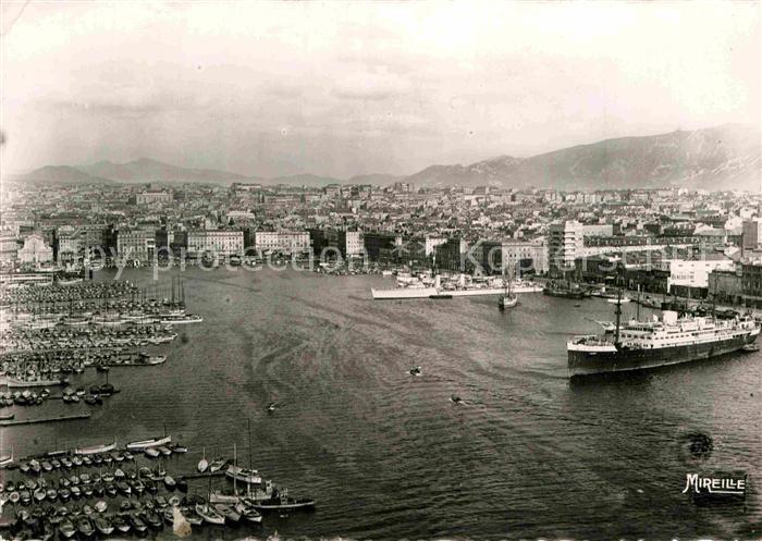 Marseille Bouches-du-Rhone Fliegeraufnahme Hafen