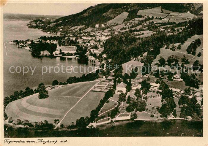Tegernsee Bayern Fliegeraufnahme