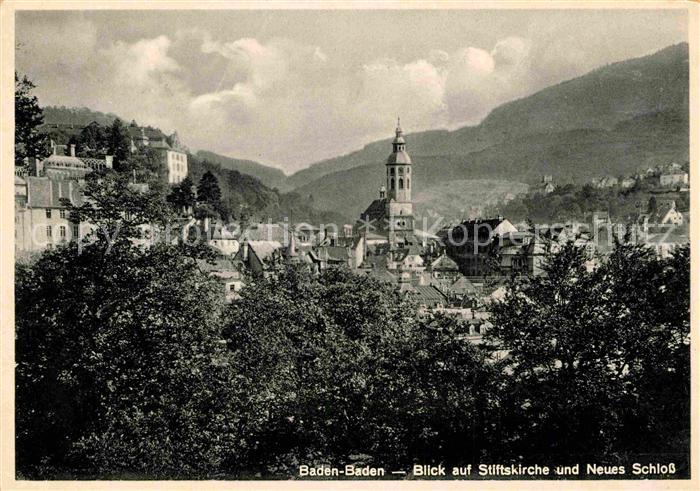 BADEN-BADEN BW Stiftskirche Neues-Schloss