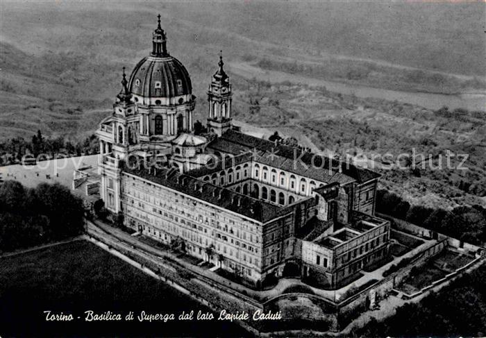 Torino Basilica di Superga dal lato Lapide Caduti