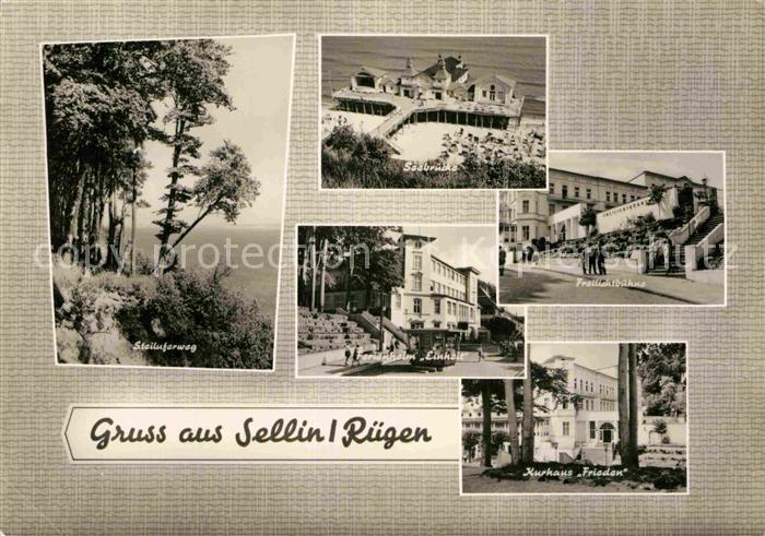 Sellin Ruegen Steilufer Seebruecke Freilichtbuehne Kurhaus