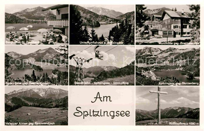 Spitzingsee Rosskopfkreuz Sessellift Wurzhuette Bergcafe Bernhard