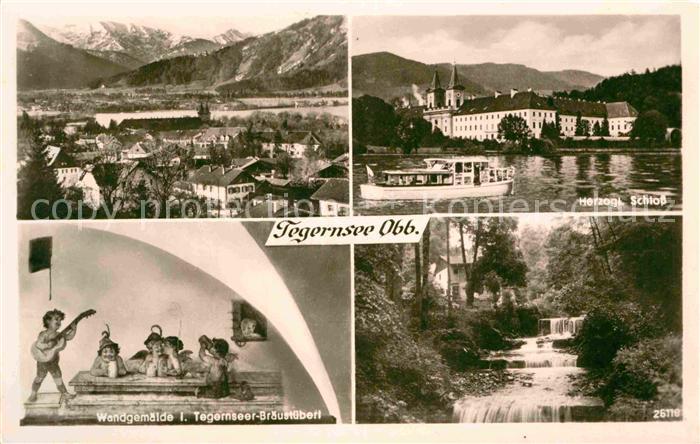 Tegernsee Bayern Schloss Panorama Braustueberl