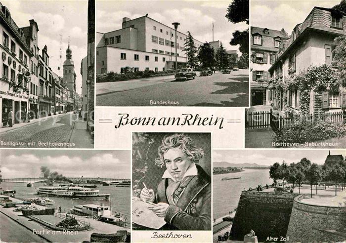 Bonn Rhein Beethoven Alter Zoll Bundeshaus Beethovenhaus