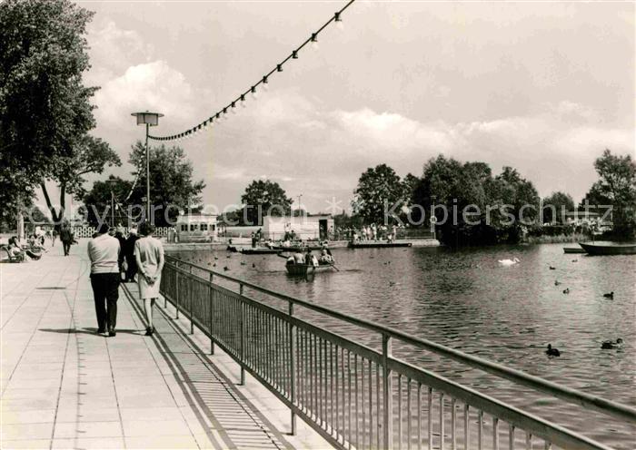 Muehlhausen Thueringen Schwanenteich