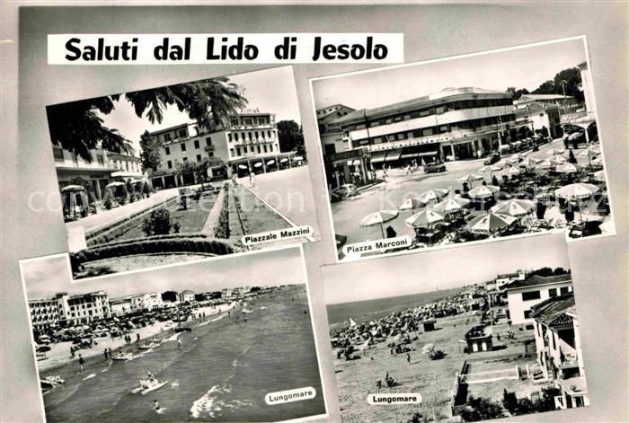 Jesolo Lido Strand Mittelmeer Piazza Marconi Piazzale Mazzini