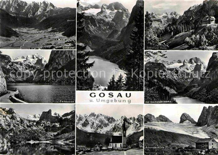 Gosau Oberoesterreich Gosautal Gablonzer Huette Gosausee Dachstein Adamer Huette