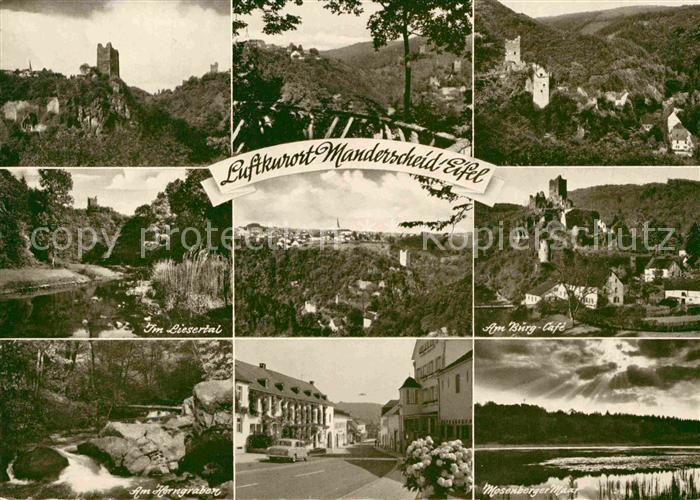 Manderscheid Eifel Liesertal Burg Cafe Horngraben