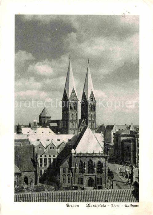 BREMEN CITY Marktplatz Dom Rathaus