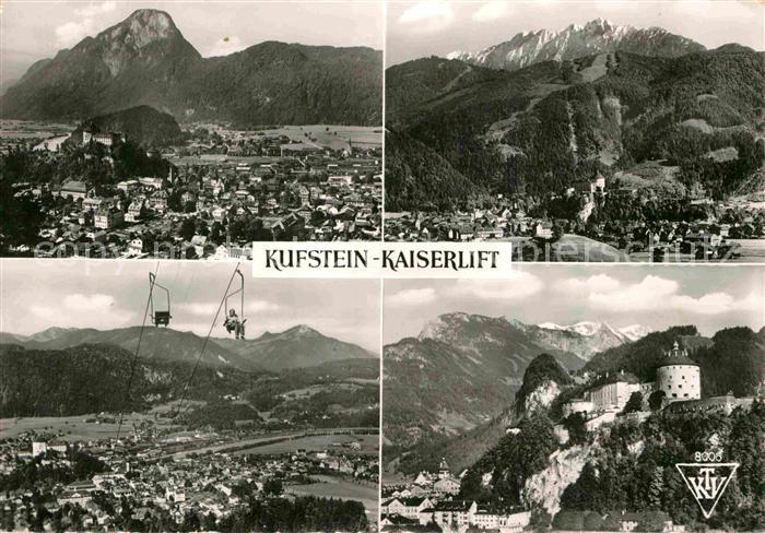 Kufstein Tirol Kaiserlift Burg Panorama