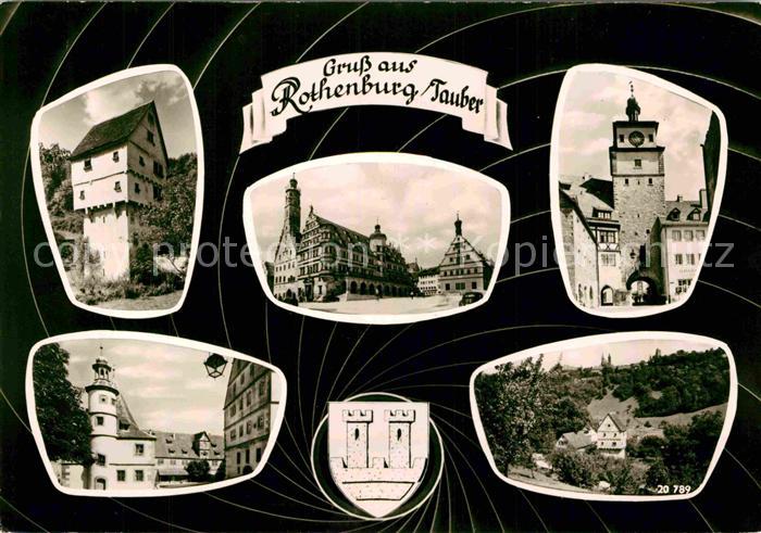 Rothenburg Tauber Ansichten Fachwerk Rathaus