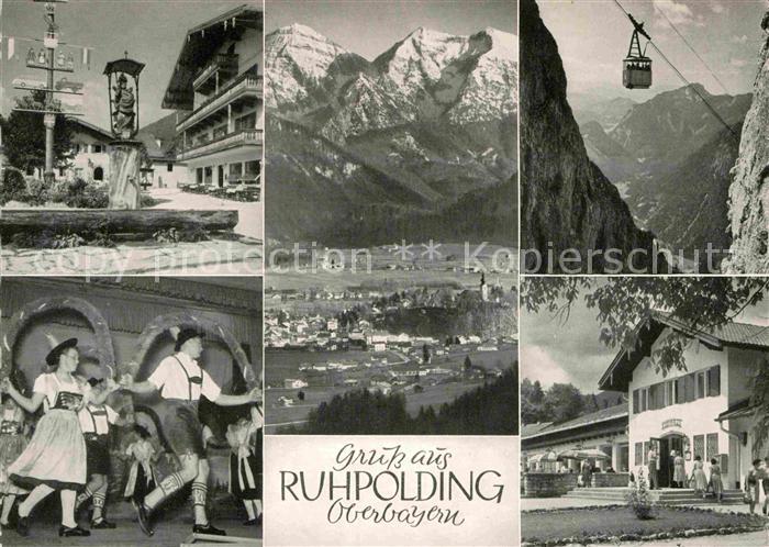 Ruhpolding Bayern Bergbahn Trachten Panorama Sonntagshorn Rauschberg