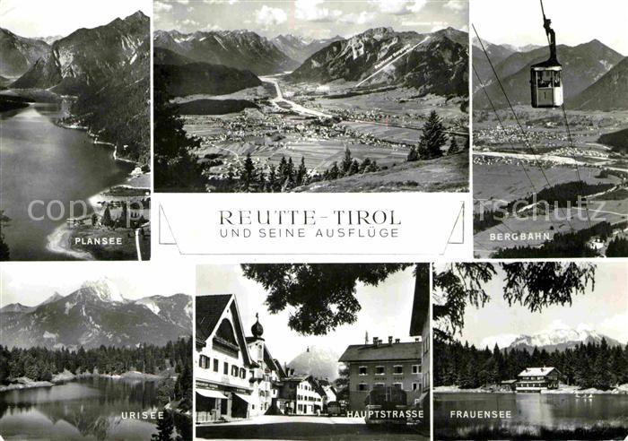 Reutte Tirol Bergbahn Frauensee Plansee Hauptstrasse Urisee