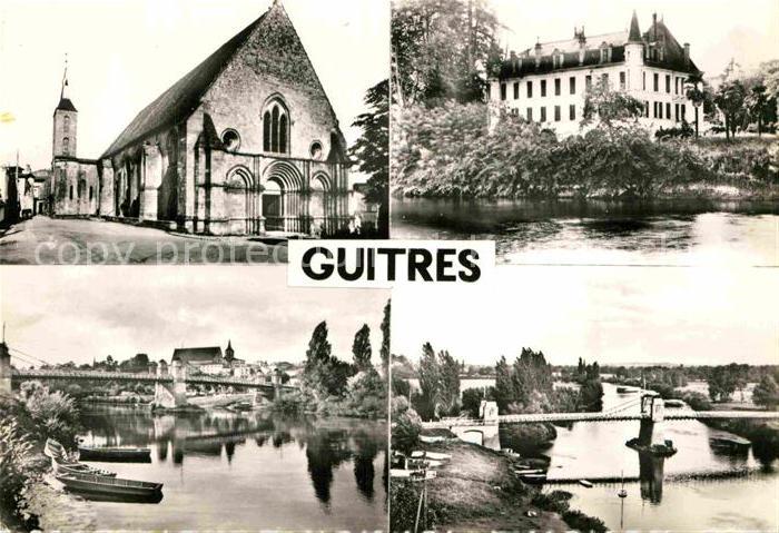 Guitres Kirche Brücke Gironde