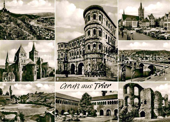 TRIER CITY Mariensaeule Porta Nigra Dom Roemerbruecke Amphitheater