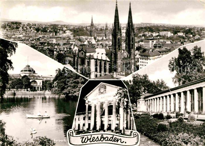 Wiesbaden Bonifatiuskirche Kurpark Brunnenkolonnade