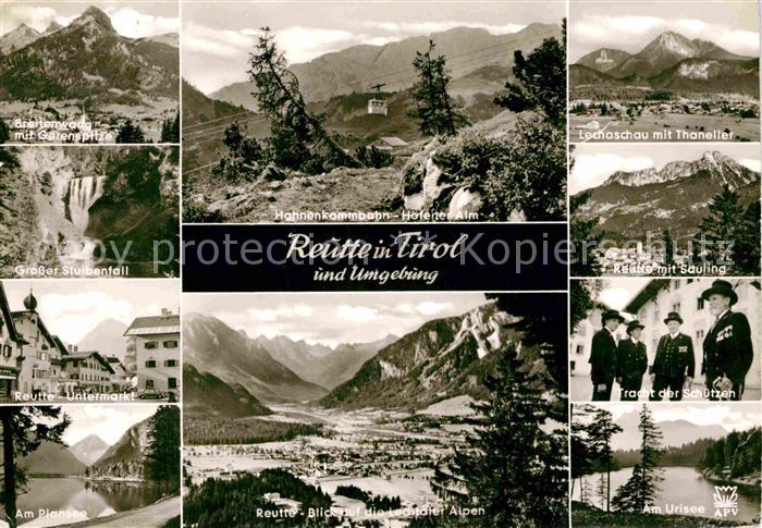 Reutte Tirol Grosser Stulbenfall Plansee Urisee Saeuling Lechaschau