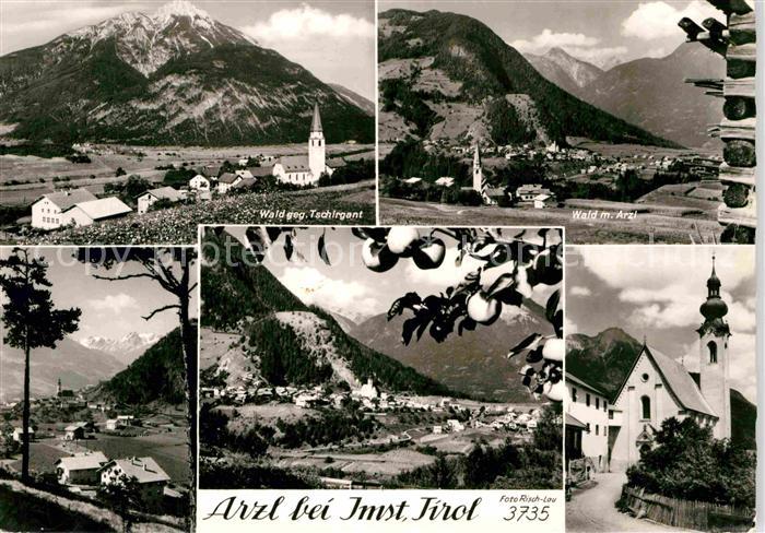 Arzl Pitztal Tschirgent Arzl Kirche Panorama