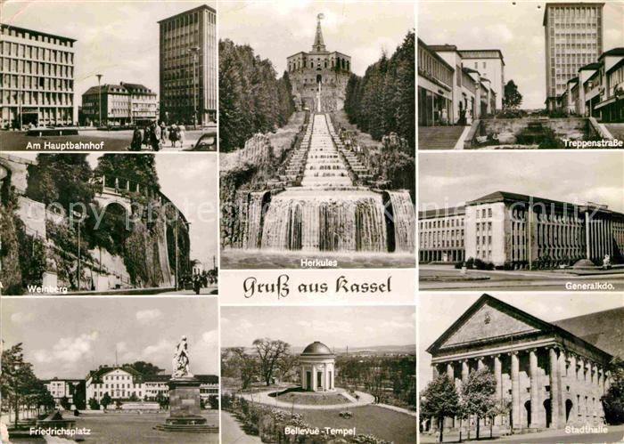 KAssEL  CITY Hauptbahnhof Weinberg Friedrichsplatz Bellevue Tempel Stadthalle