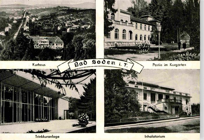 Bad Soden Taunus Kurhaus Kurgarten Trinkkuranlage Inhalatorium