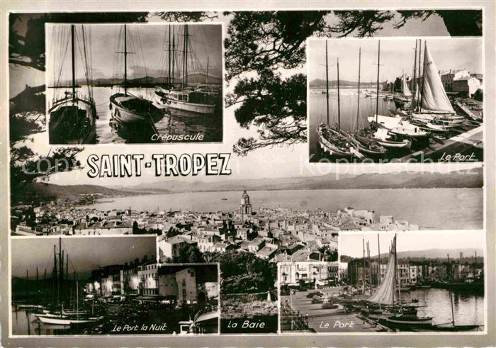 Saint Tropez Var Crepuscule Hafen Port Nuit Baie