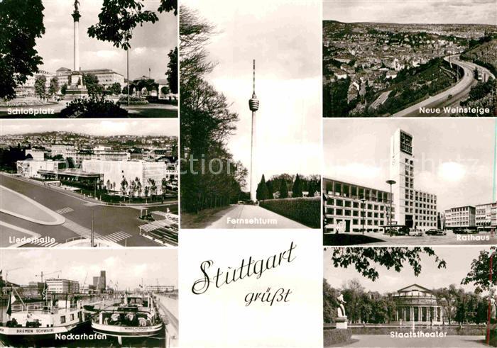 STUTTGART  CITY Schlossplatz Neue Weinsteige Liederhalle Neckarhafen Staatstheat