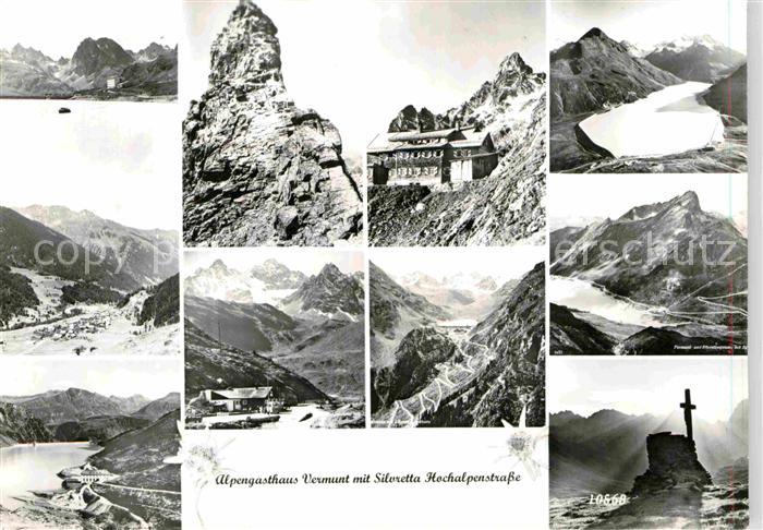 Silvretta-Hochalpenstrasse Alpengasthaus Vermunt Panoramen
