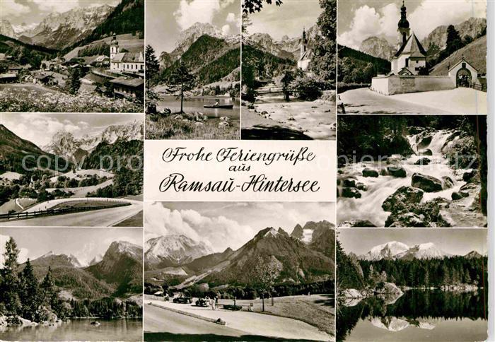 Hintersee Berchtesgaden Ramsau Kirche Panoramen