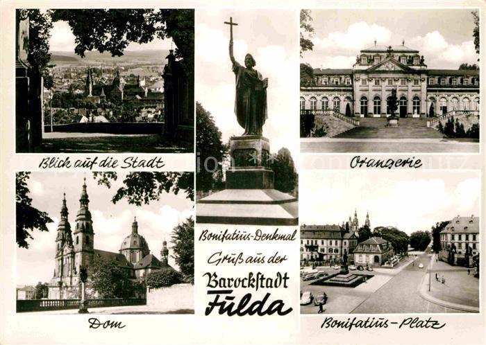 FULDA Hessen Orangerie Dom Bonifatiusplatz Denkmal