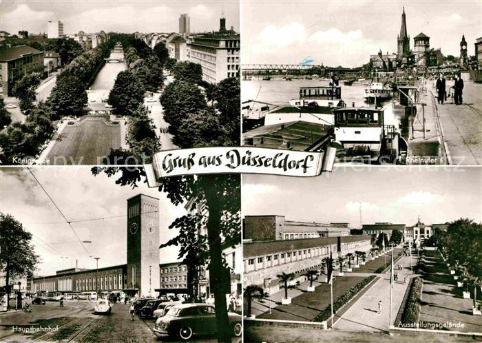 DuessELDORF  CITY Koenigsallee Rheinufer Hauptbahnhof Ausstellungsgebaeude