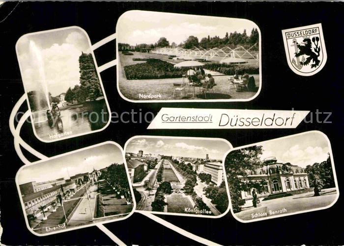 DuessELDORF  CITY Nordpark Hofgarten Ehrenhof Koenigsallee Schloss Benrath