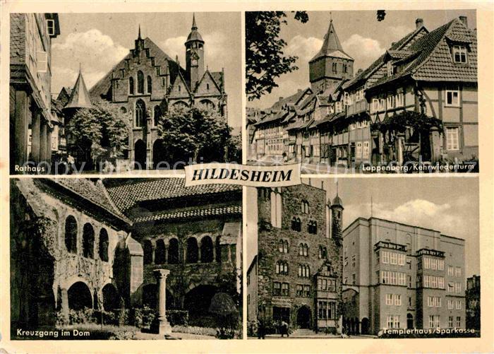 HILDESHEIM  CITY Rathaus Lappenberg Kehrwiederturm Kreuzgang Dom Templerhaus