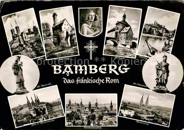 Bamberg Dom Altenburg Rathaus Heiliger Nepomuk Michelsberg