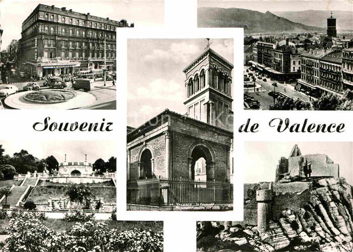 Valence 26 Ruines de Crussol Panorama Place de Republique Pendentif